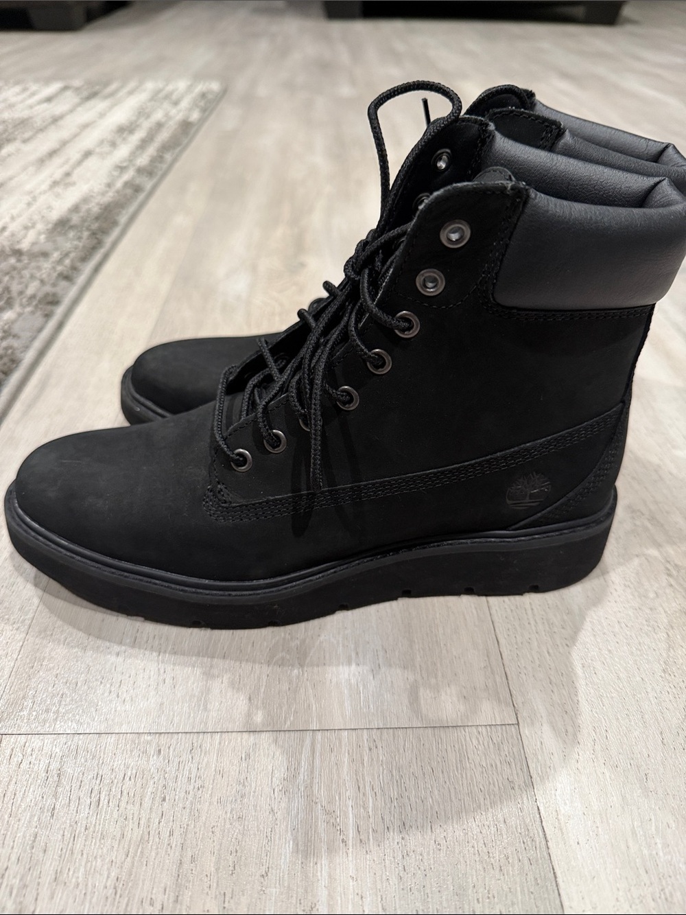 Women's Timberland Black Lace-Up Ankle Boots